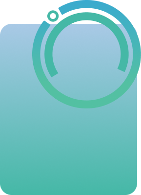 A minimalistic circular design With gradient background